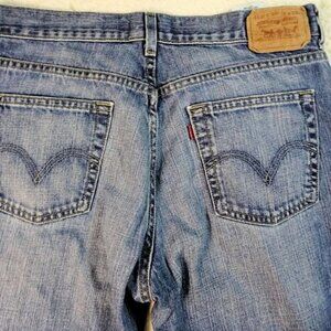 LEVI'S 514 ™ Slim Straight Denim Blue Capri Jeans 33x22